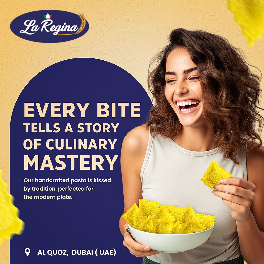La Regina Italian food Dubai social media design by Arina Digital Adz